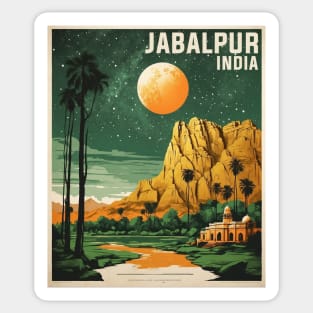 Jabalpur India Vintage Tourism Travel Sticker